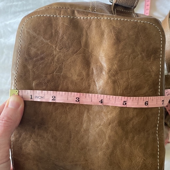 BED STU RARE Underwood LEATHER BACKPACK BAG Drawstring EUC Brown GORGEOUS! - Picture 10 of 13